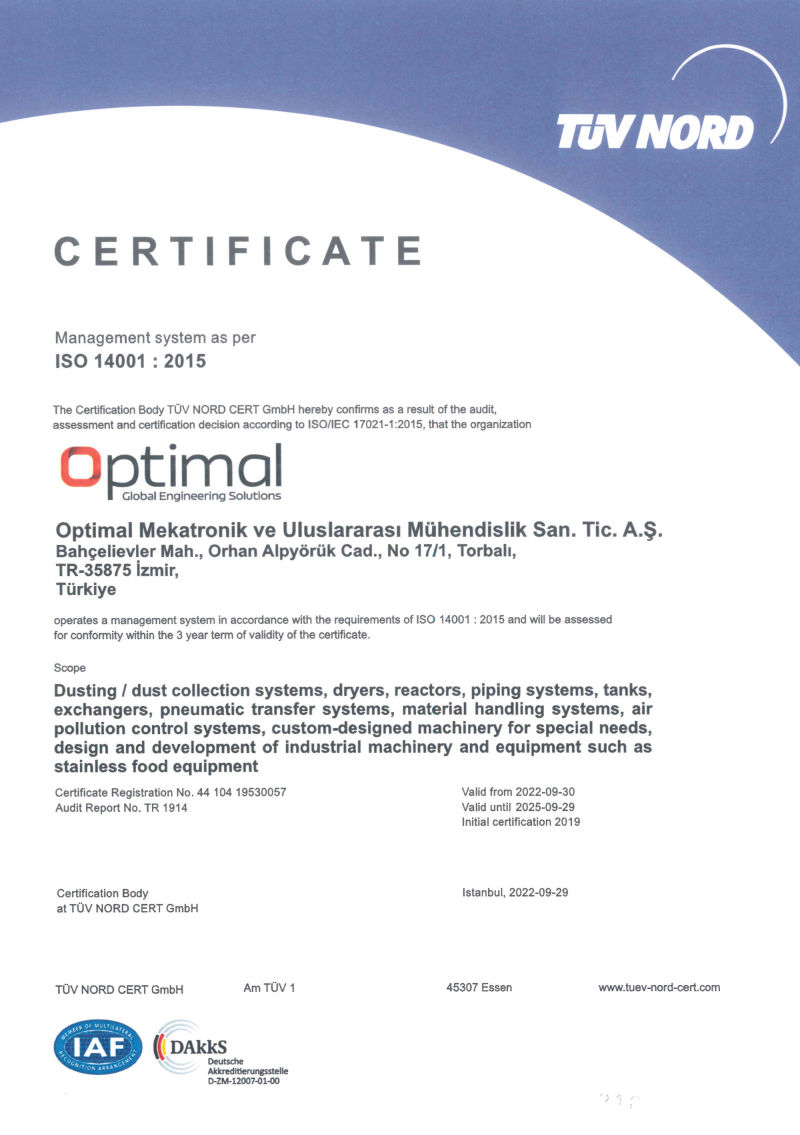 optimal iso 14001 2015