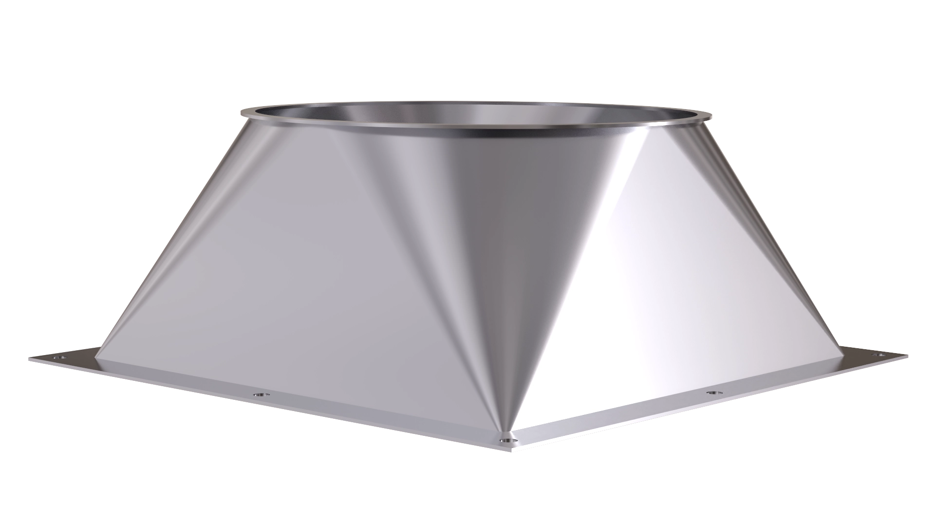 spouts from square round transition pieces